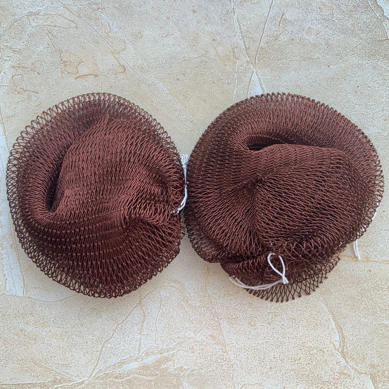 2 PCS Authentic African Exfoliating Bath Net Sponge