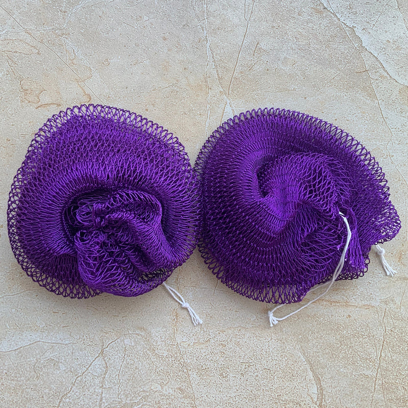 2 PCS Authentic African Exfoliating Bath Net Sponge