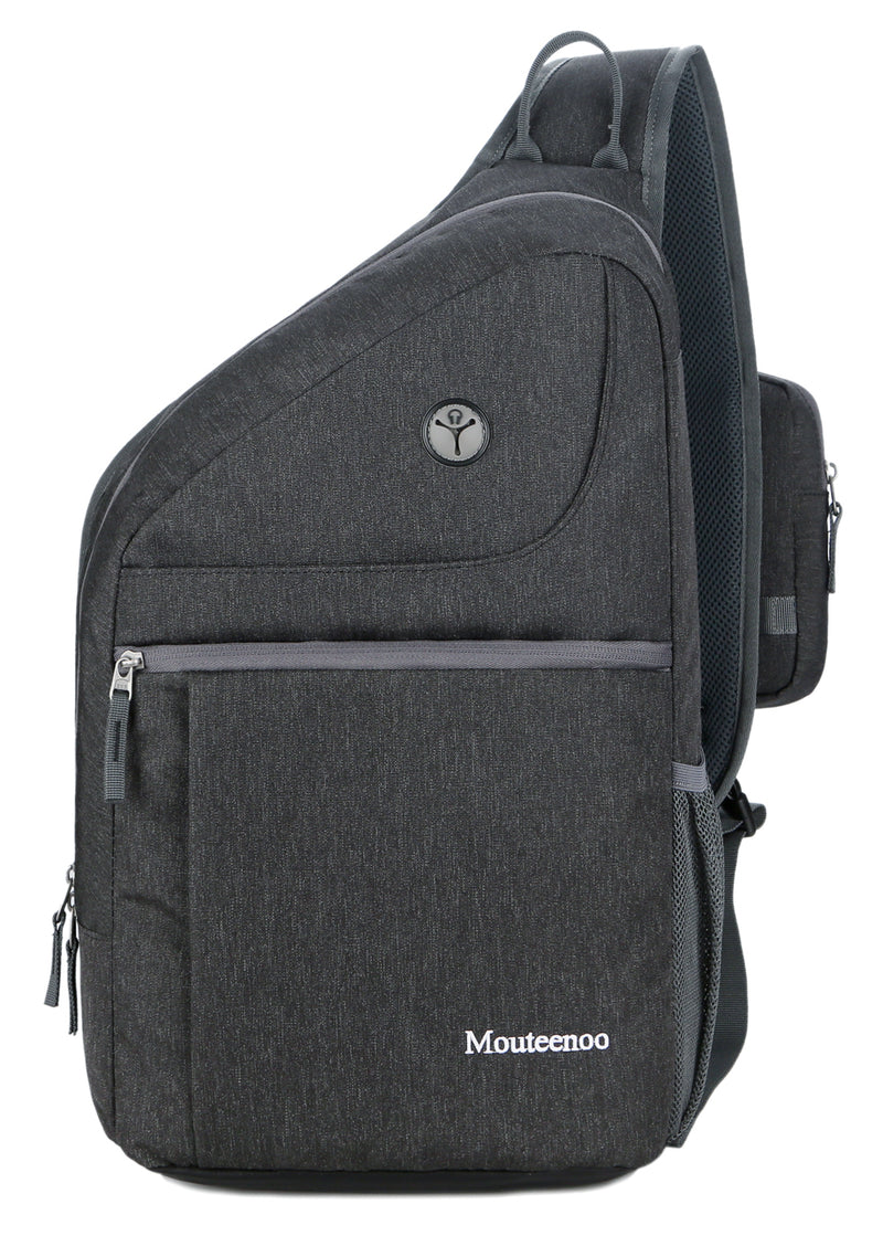 Mouteenoo Mochila Sling para hombres y mujeres